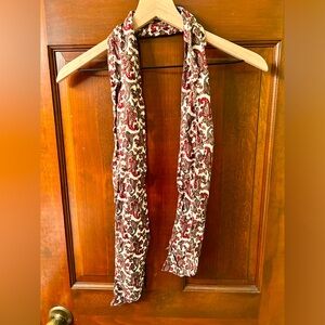 VTG COTTON oblong Paisley scarf. No brand name.